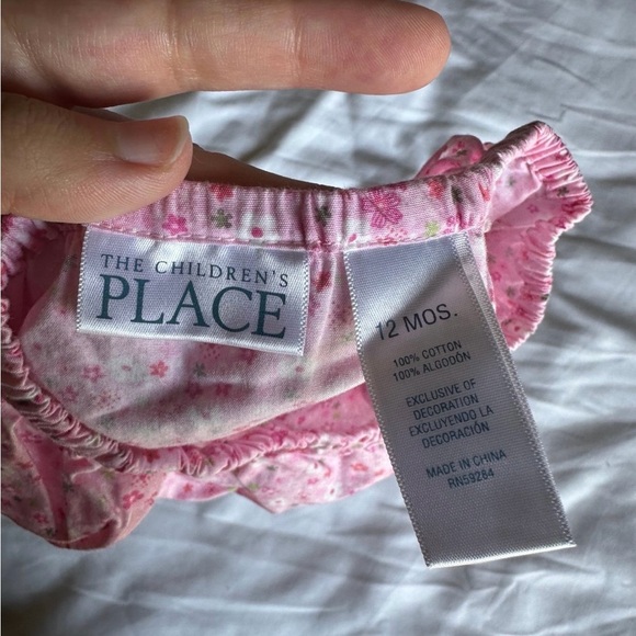 Vintage The Children’s Place Pink Floral Dress & Bloomers | Baby 12M - Picture 7 of 7